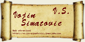 Vojin Simatović vizit kartica